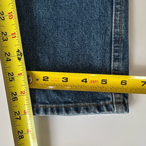 Sezane Brut Sexy Jeans 27 High Rise Straight Leg Button Fly Blue Designer Women - Picture 9 of 12